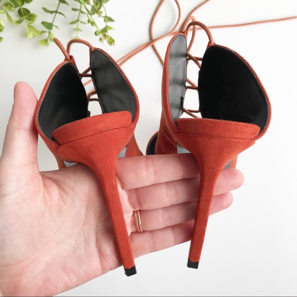 NWOT Nasty Gal | Point It Out Lace-Up Heels | 7.5 - Picture 7 of 12